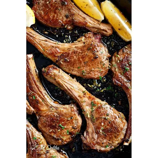 Lamb Chops Served With Chips Or Rice or Ugali